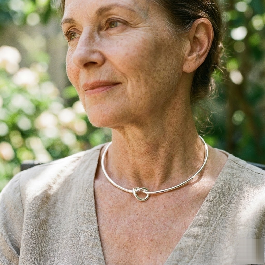 About Us 7 Eternal infinity knot torque day collar