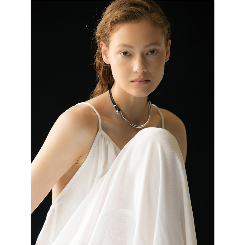 Minimalist Silver Flight Torque Day Collar 1 Minimalist Silver Flight Torque Day Collar