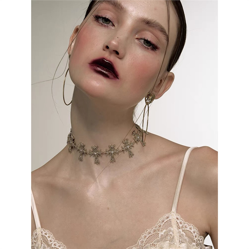 Ethereal Cascading Crosses Day Collar 2 Ethereal Cascading Crosses Day Collar