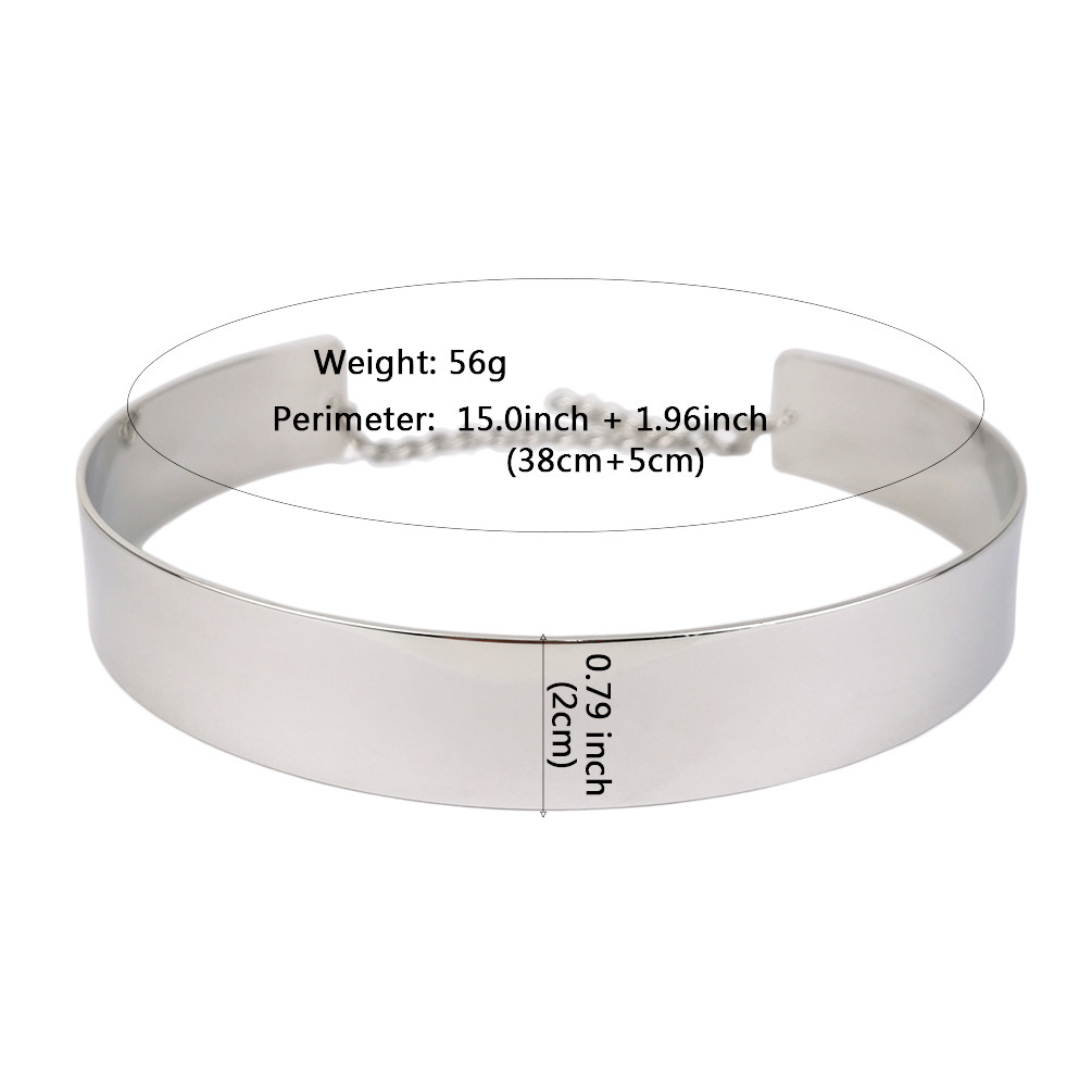 Sleek High-Polish Broad Torque Day Collar 6 Sleek High-Polish Broad Torque Day Collar