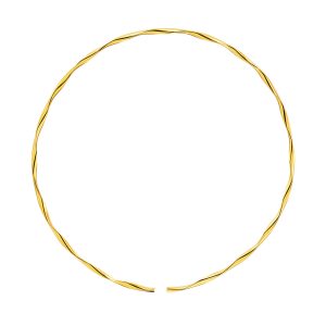 Structural Twisted Gold Helix Day Collar