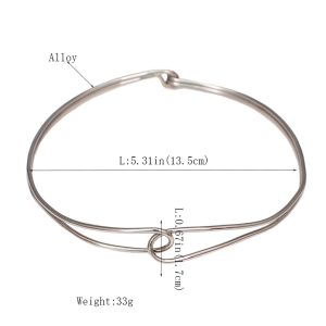 Modern Eternal Helix Gold Wire Day Collar