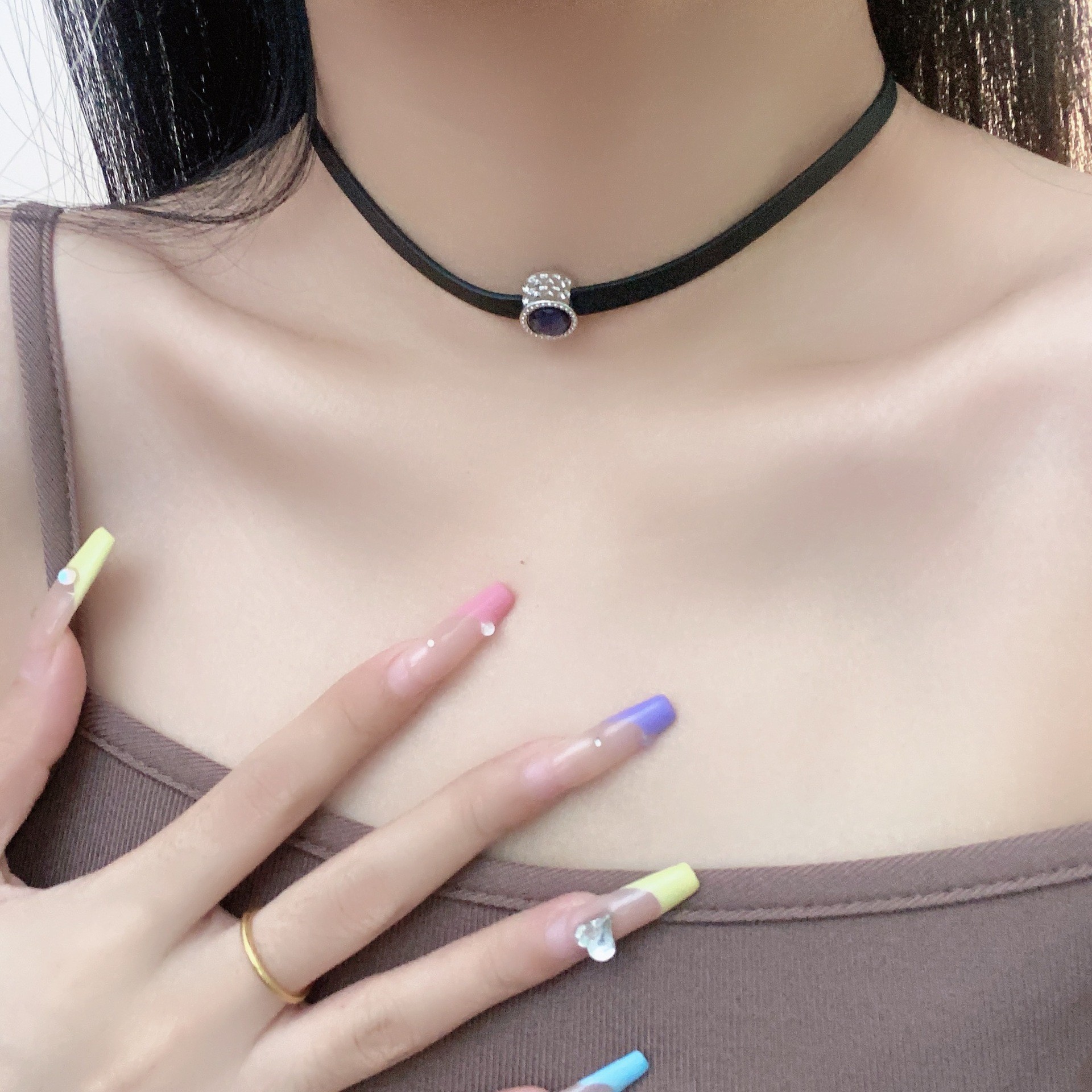 Midnight Orb Silver Basket Day Collar 6 Midnight Orb Silver Basket Day Collar