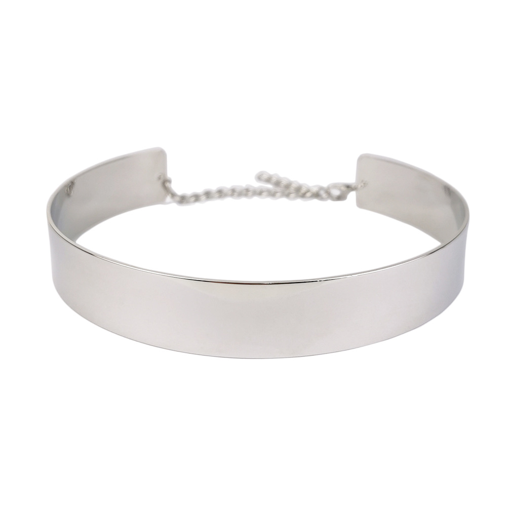 Sleek High-Polish Broad Torque Day Collar 1 Sleek High-Polish Broad Torque Day Collar