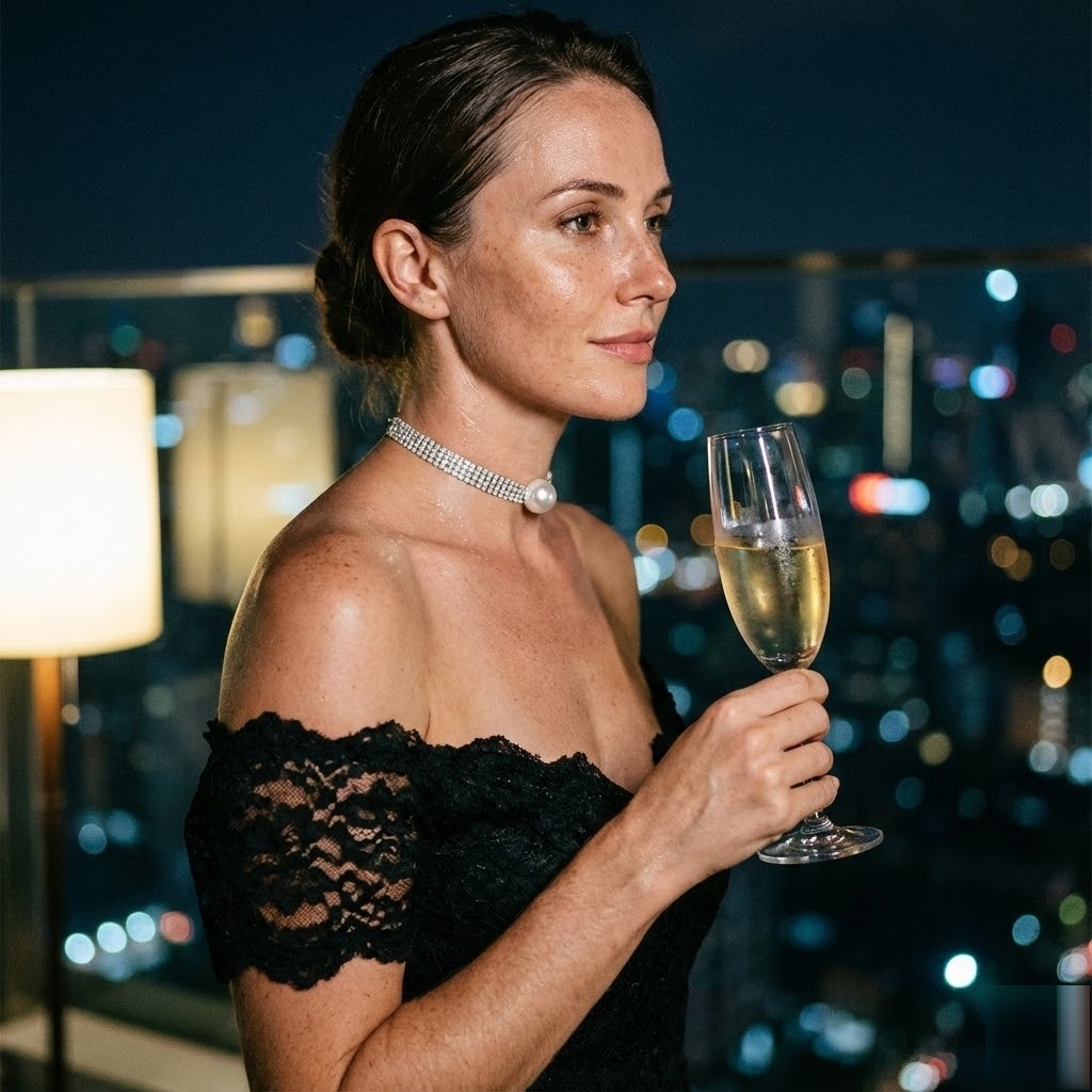 About Us 8 Radiant pave crystal pearl day collar