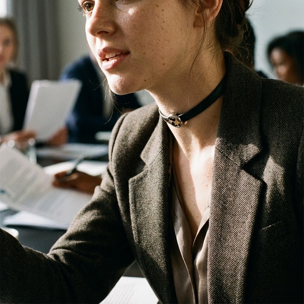 Untamed leopard medallion leather day collar